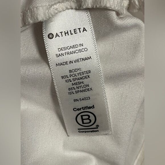 ATHLETA white full zip active jacket - Picture 6 of 10